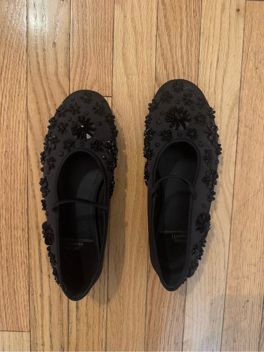 Jeffrey Campbell Black Ballet Flats